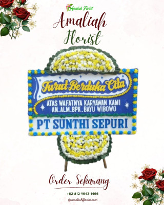 Papan Bunga Duka di Arjawinangun