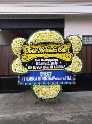 Papan Bunga Duka di Arjawinangun